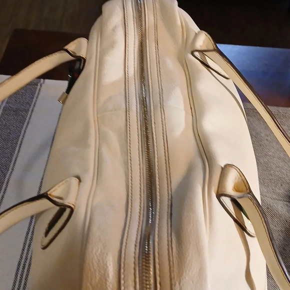 Gucci tote bag Sherry Line White Leather - Picture 12 of 16